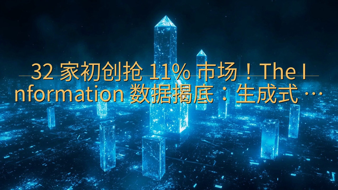 32 家初创抢 11% 市场！The Informatio…