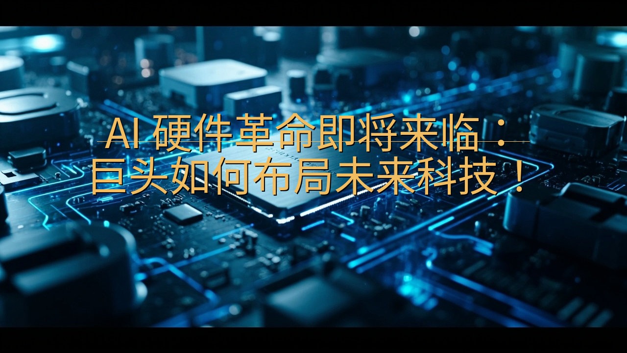 AI 硬件革命即将来临：巨头如何布局未来科技！