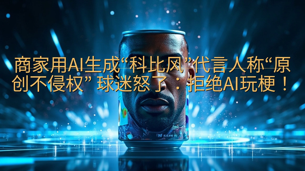 商家用AI生成“科比风”代言人称“原创不侵权” 球迷怒了：…
