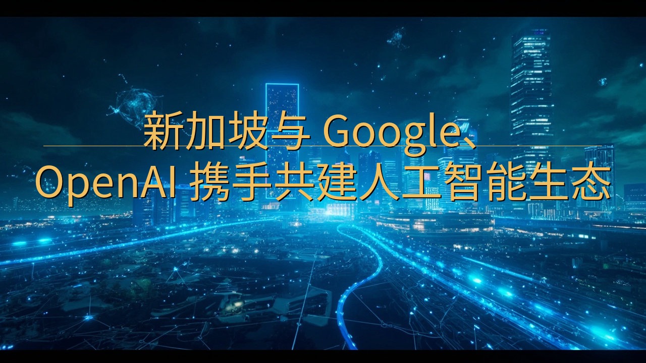 ​新加坡与 Google、OpenAI 携手共建人工智能生…