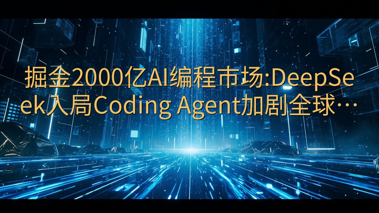掘金2000亿AI编程市场:DeepSeek入局Codin…