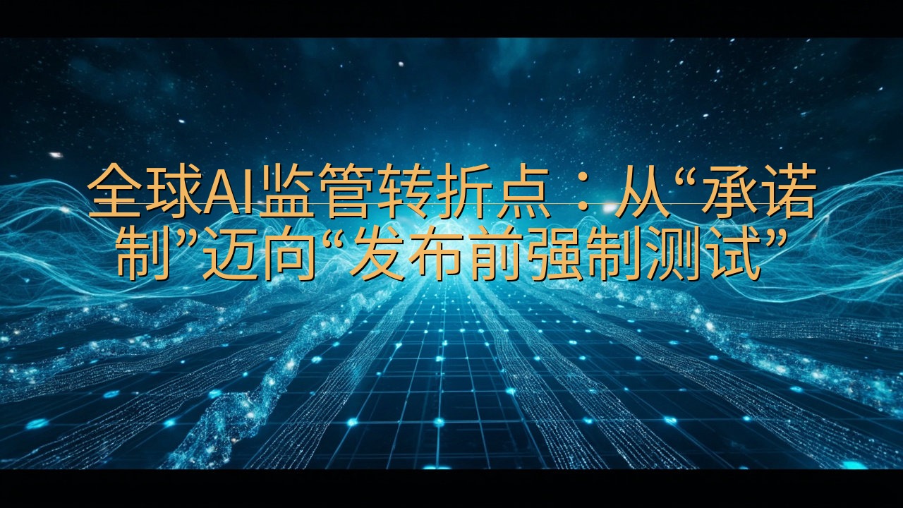 全球AI监管转折点：从“承诺制”迈向“发布前强制测试”