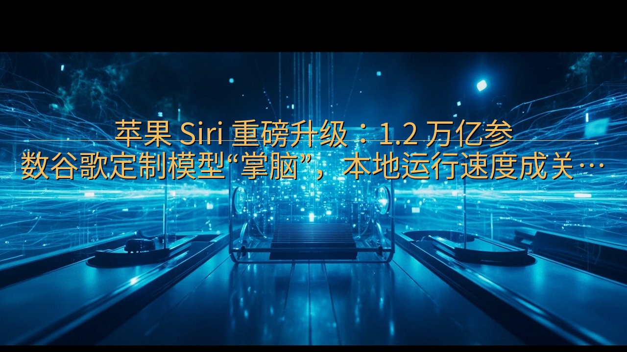 苹果 Siri 重磅升级：1.2 万亿参数谷歌定制模型“掌…