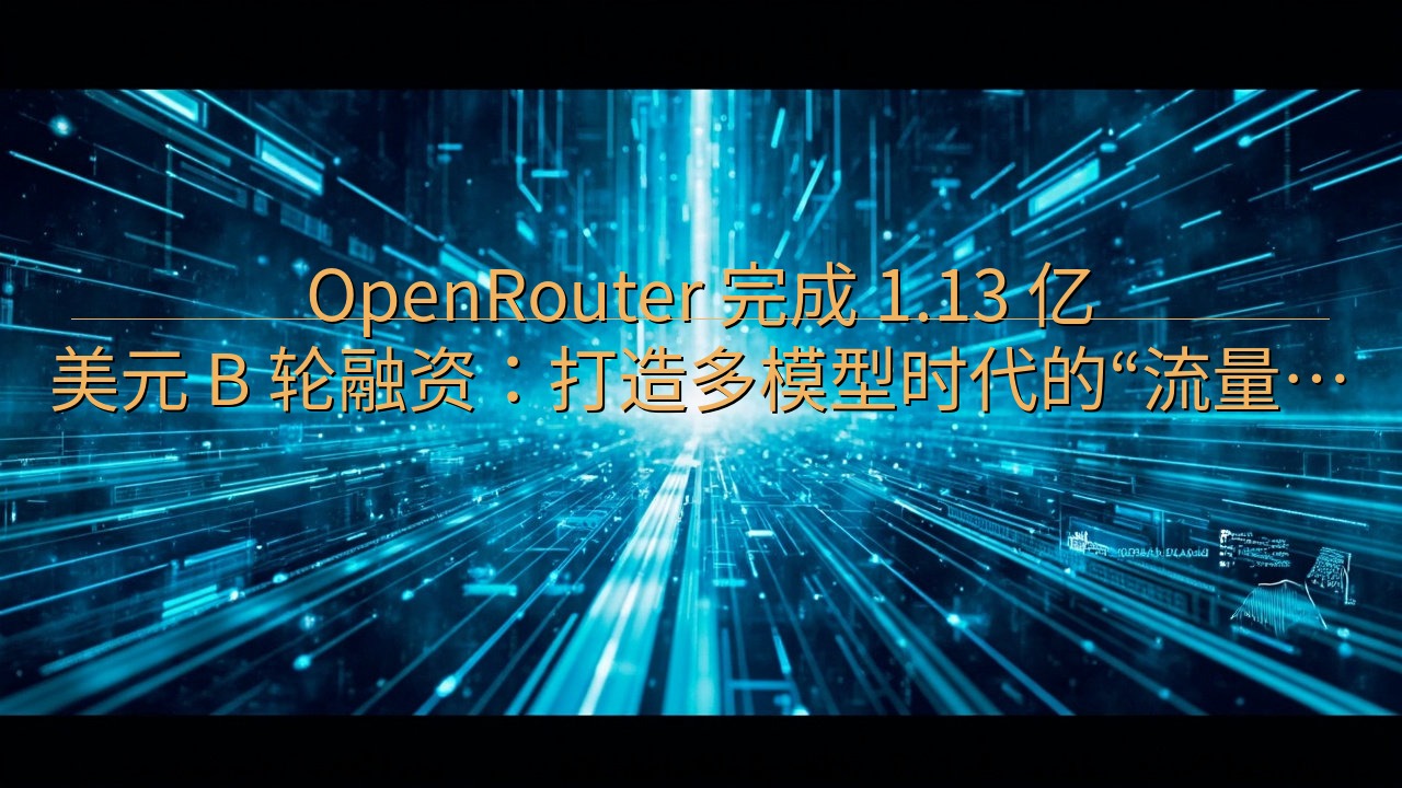 OpenRouter 完成 1.13 亿美元 B 轮融资：…