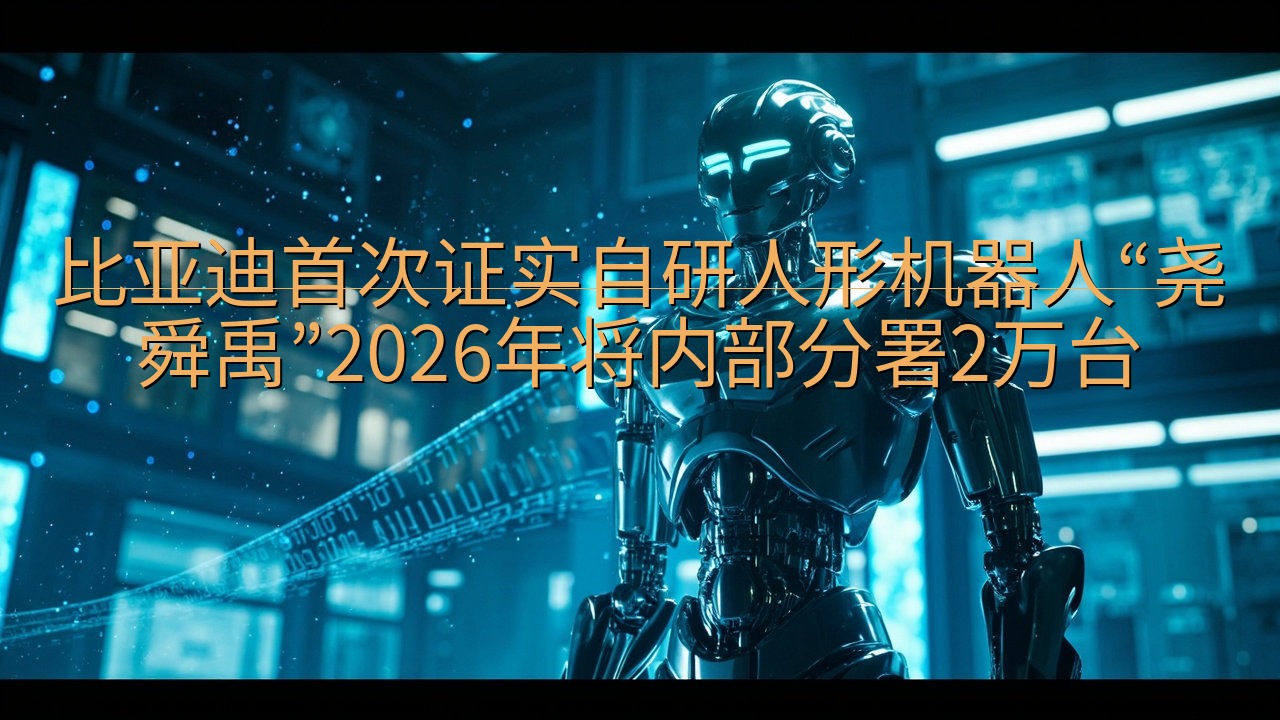 比亚迪首次证实自研人形机器人“尧舜禹”2026年将内部分署…