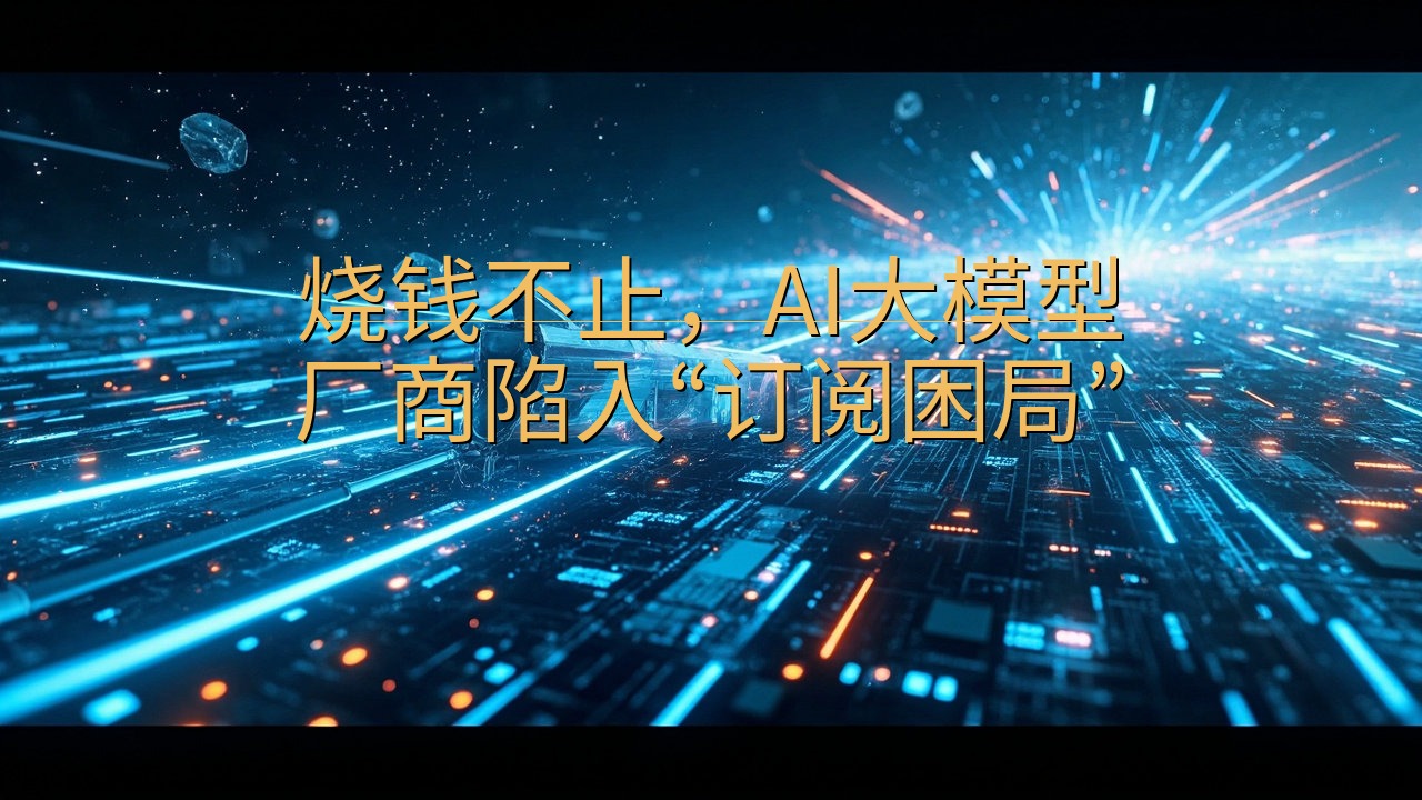 烧钱不止，AI大模型厂商陷入“订阅困局”