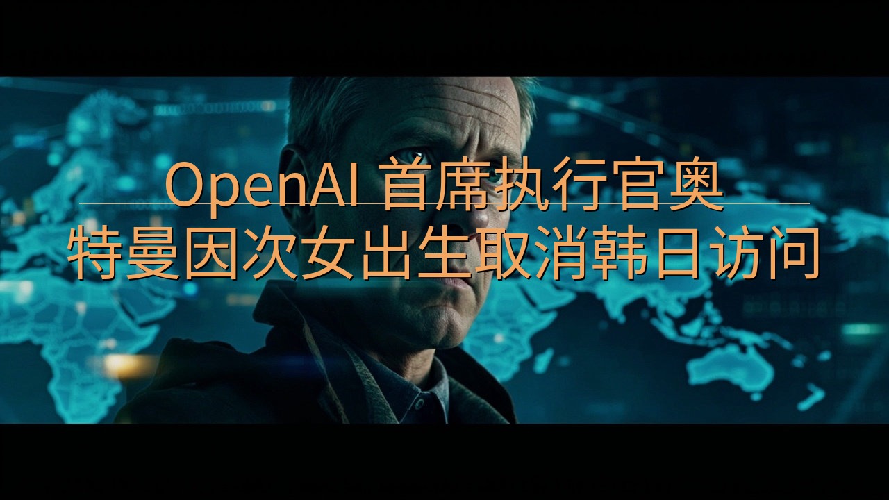 OpenAI 首席执行官奥特曼因次女出生取消韩日访问