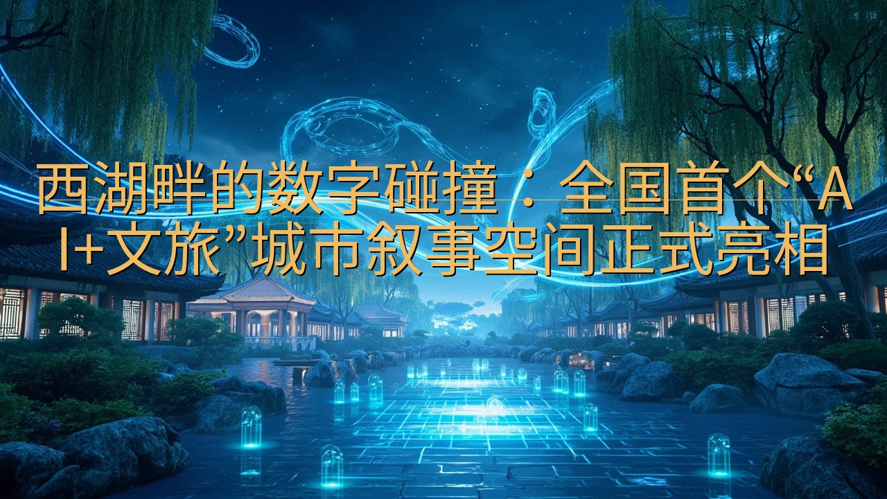 西湖畔的数字碰撞：全国首个“AI+文旅”城市叙事空间正式亮…