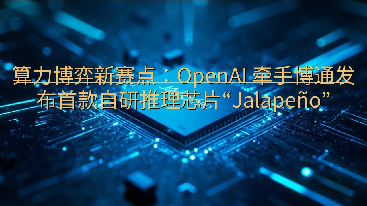 算力博弈新赛点：OpenAI 牵手博通发布首款自研推理芯片…