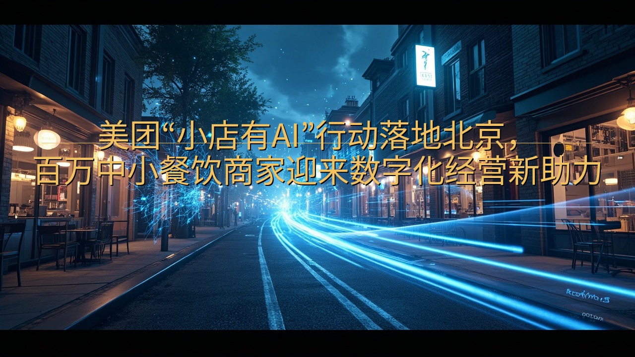 美团“小店有AI”行动落地北京，百万中小餐饮商家迎来数字化…
