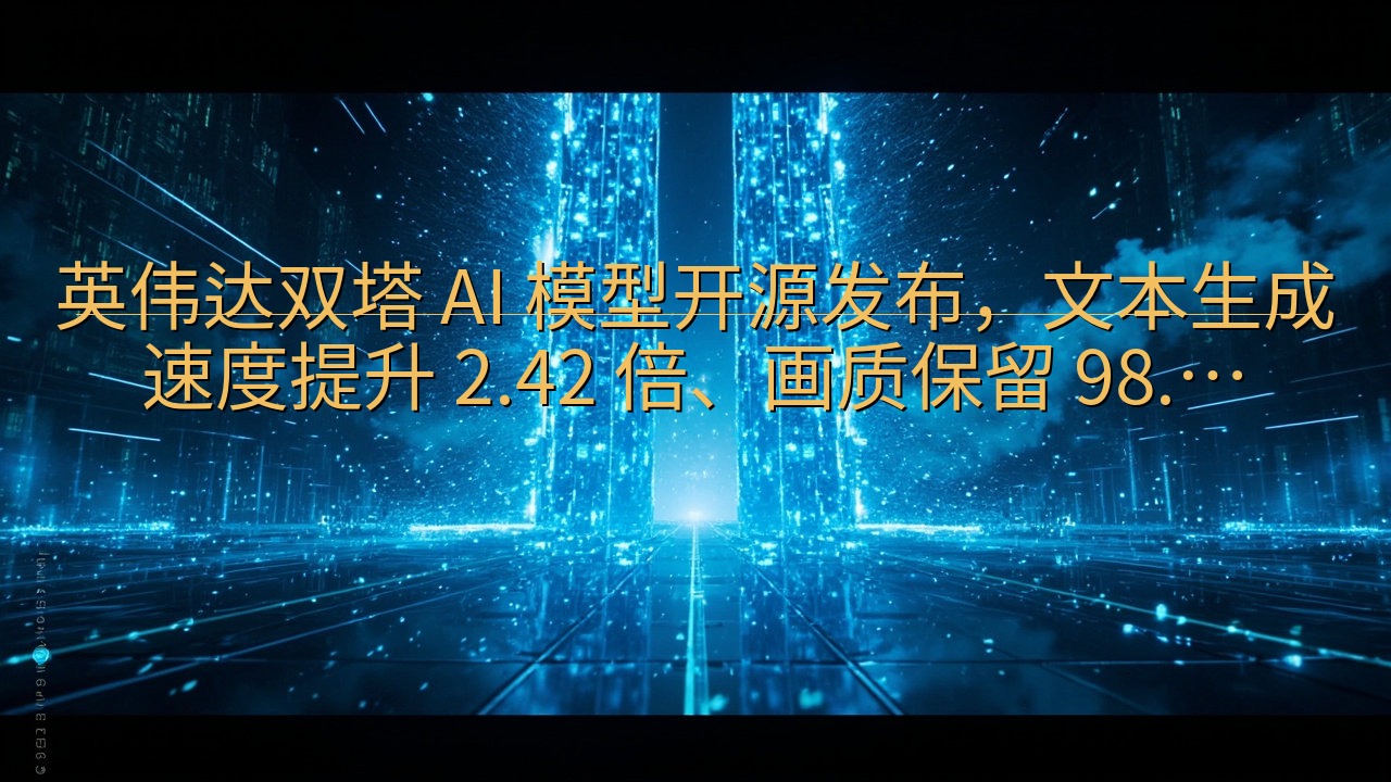 英伟达双塔 AI 模型开源发布，文本生成速度提升 2.42…