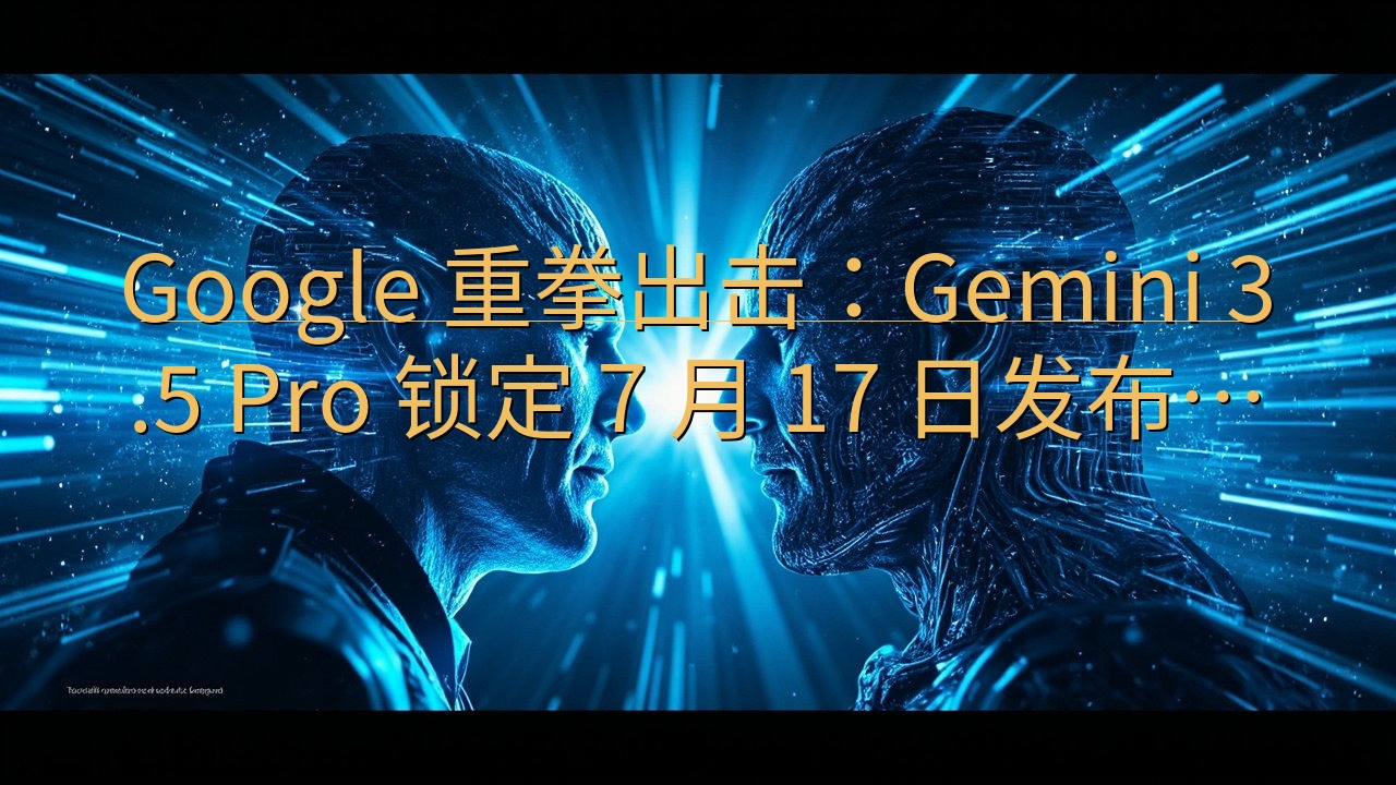 Google 重拳出击：Gemini 3.5 Pro 锁定…