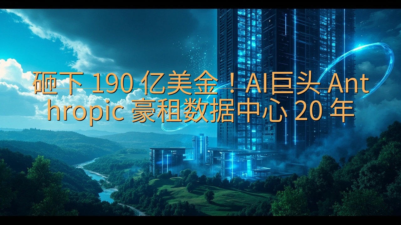砸下 190 亿美金！AI巨头 Anthropic 豪租数…