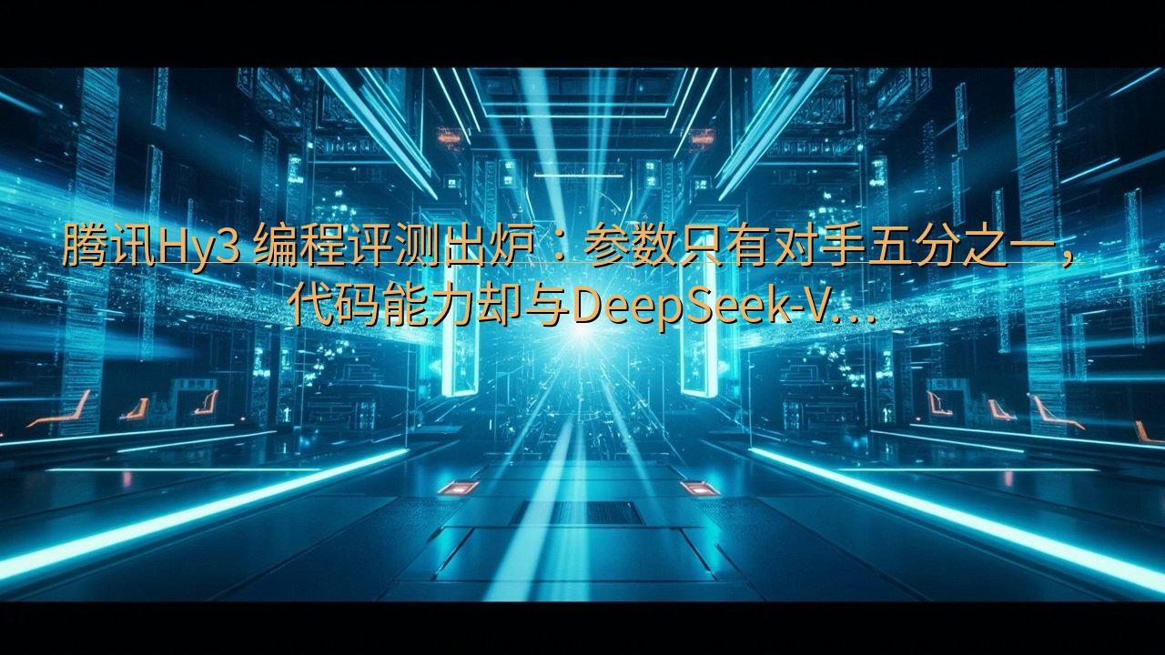 腾讯Hy3 编程评测出炉：参数只有对手五分之一，代码能力却…