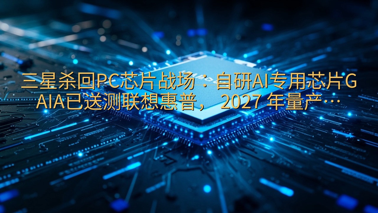 三星杀回PC芯片战场：自研AI专用芯片GAIA已送测联想惠…