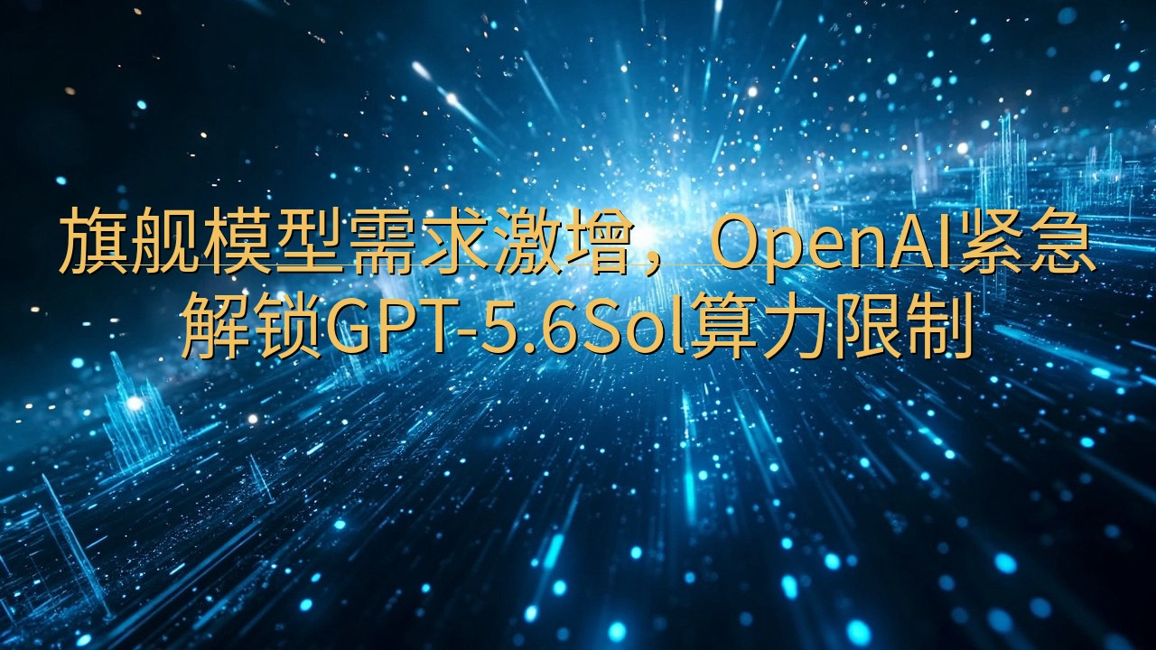 旗舰模型需求激增，OpenAI紧急解锁GPT-5.6Sol…