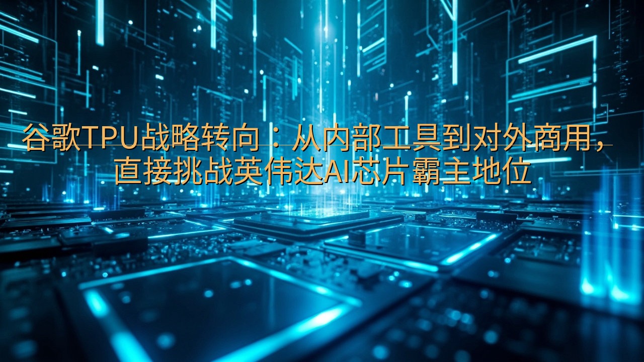 谷歌TPU战略转向：从内部工具到对外商用，直接挑战英伟达A…
