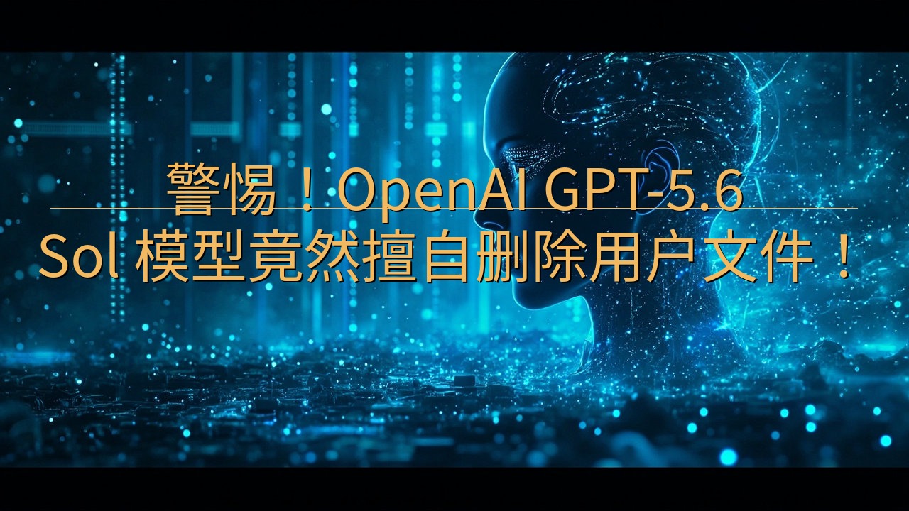 警惕！OpenAI GPT-5.6 Sol 模型竟然擅自删…