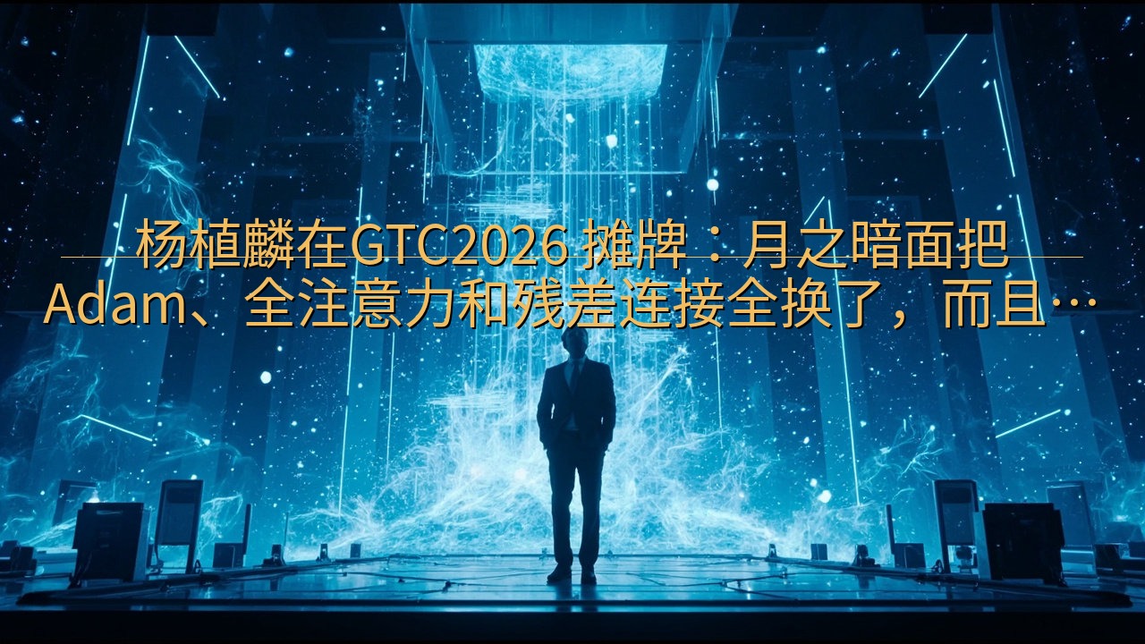 杨植麟在GTC2026 摊牌：月之暗面把Adam、全注意力…