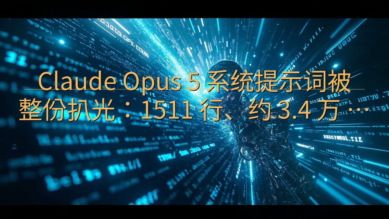 Claude Opus 5 系统提示词被整份扒光：1511…