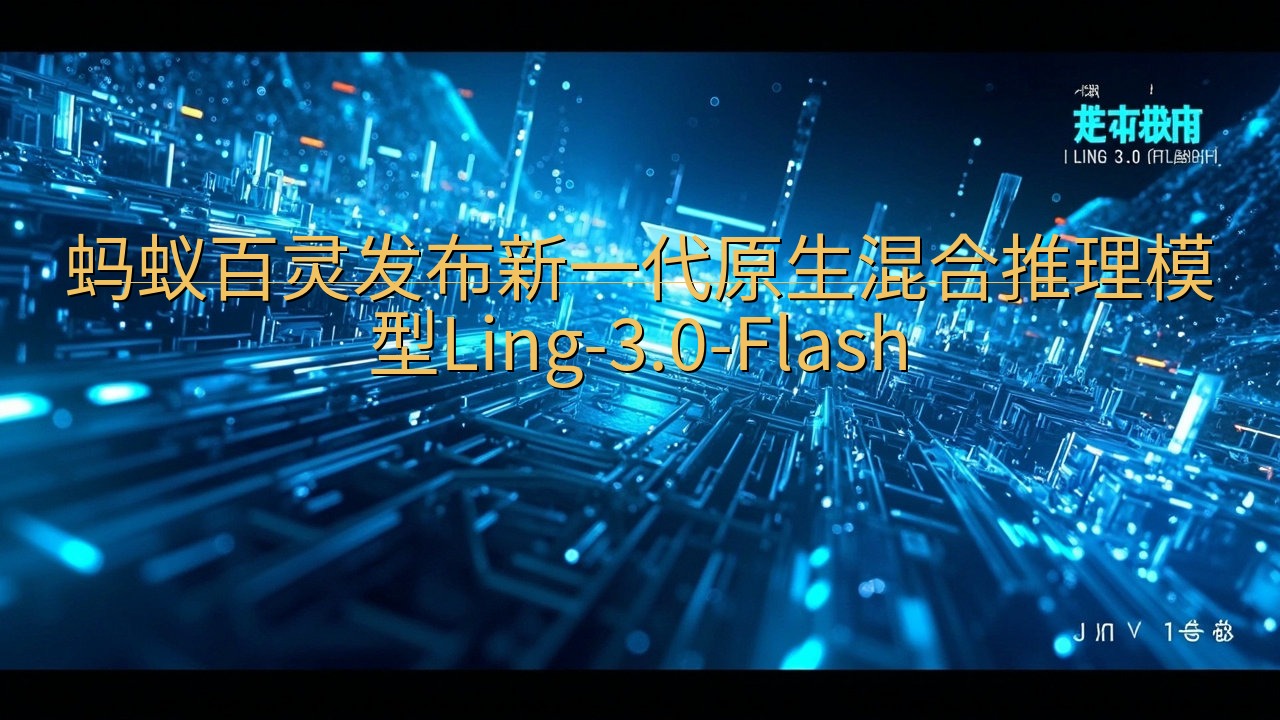 蚂蚁百灵发布新一代原生混合推理模型Ling-3.0-Fla…
