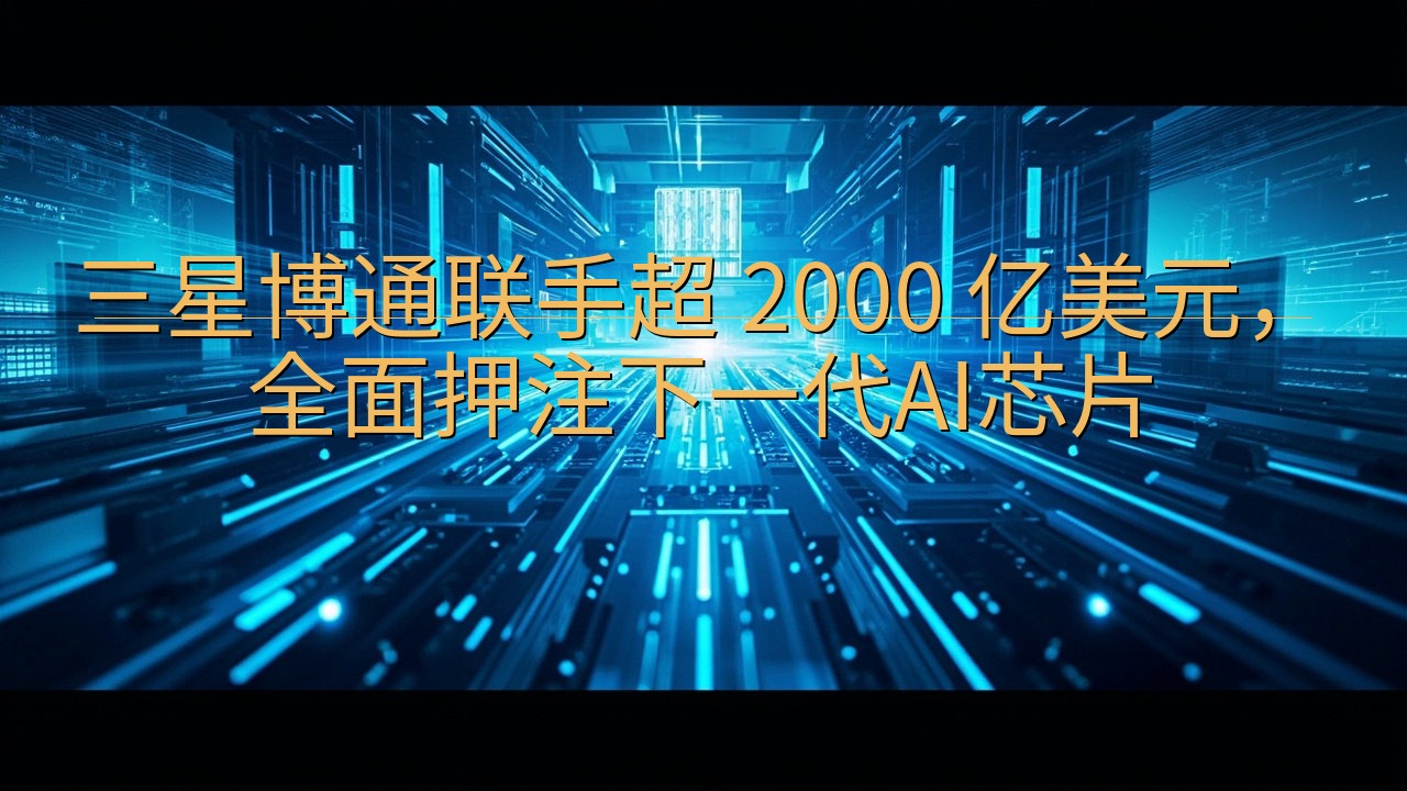 三星博通联手超 2000 亿美元，全面押注下一代AI芯片