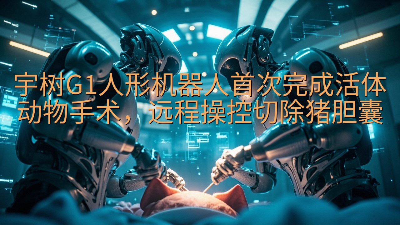 宇树G1人形机器人首次完成活体动物手术，远程操控切除猪胆囊