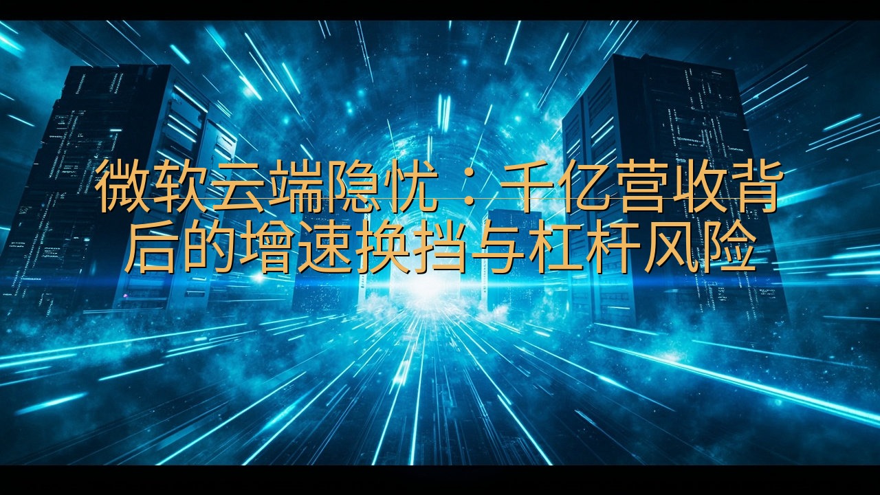 微软云端隐忧：千亿营收背后的增速换挡与杠杆风险