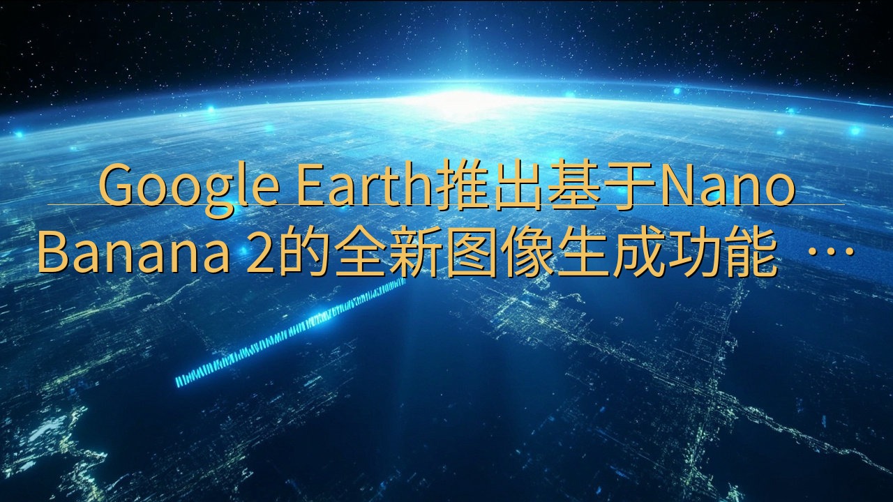 Google Earth推出基于Nano Banana 2…