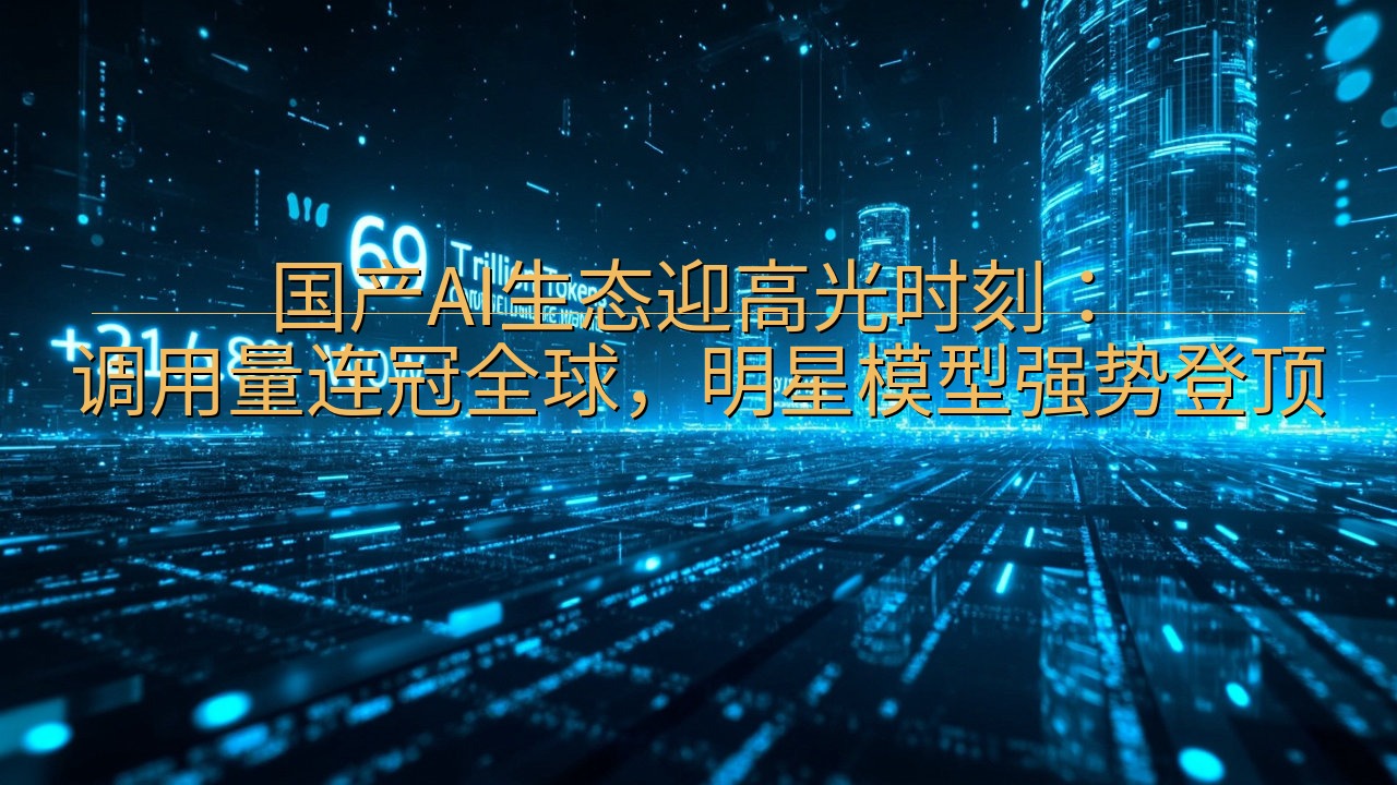 国产AI生态迎高光时刻：调用量连冠全球，明星模型强势登顶