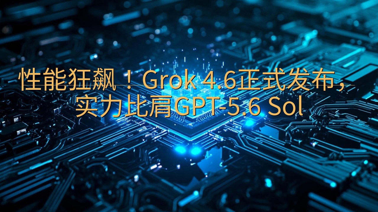 性能狂飙！Grok 4.6正式发布，实力比肩GPT-5.6…