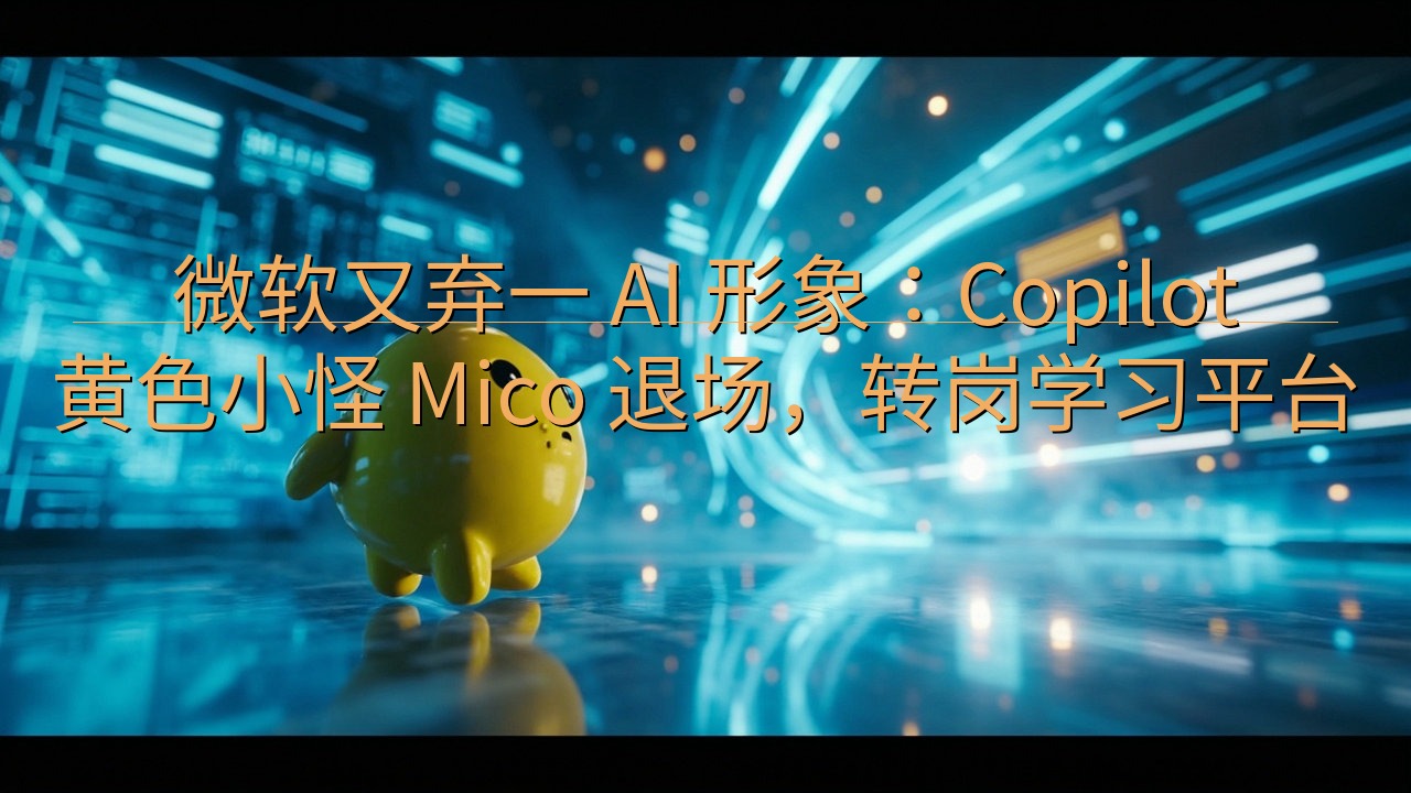 微软又弃一 AI 形象：Copilot 黄色小怪 Mico…