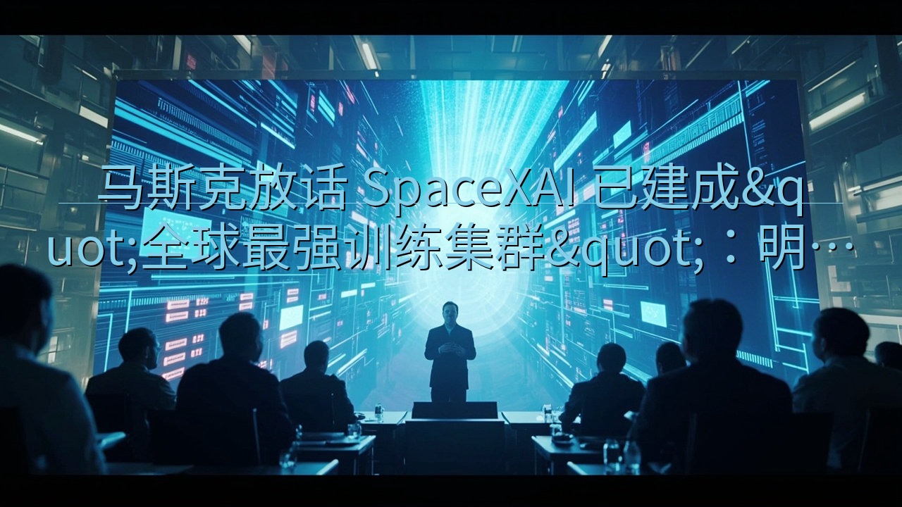 马斯克放话 SpaceXAI 已建成"全球最强训…