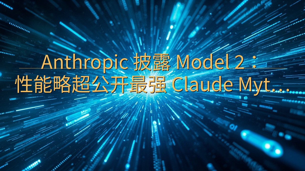 Anthropic 披露 Model 2：性能略超公开最强…