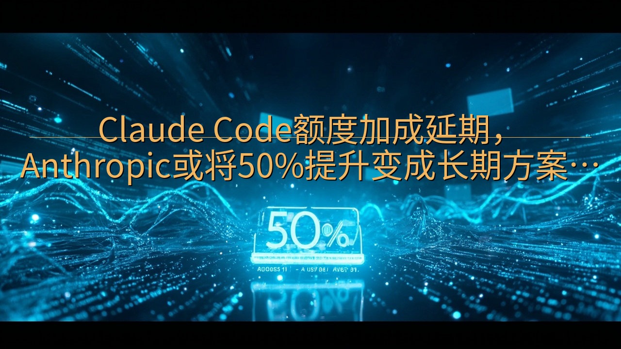 Claude Code额度加成延期，Anthropic或将…