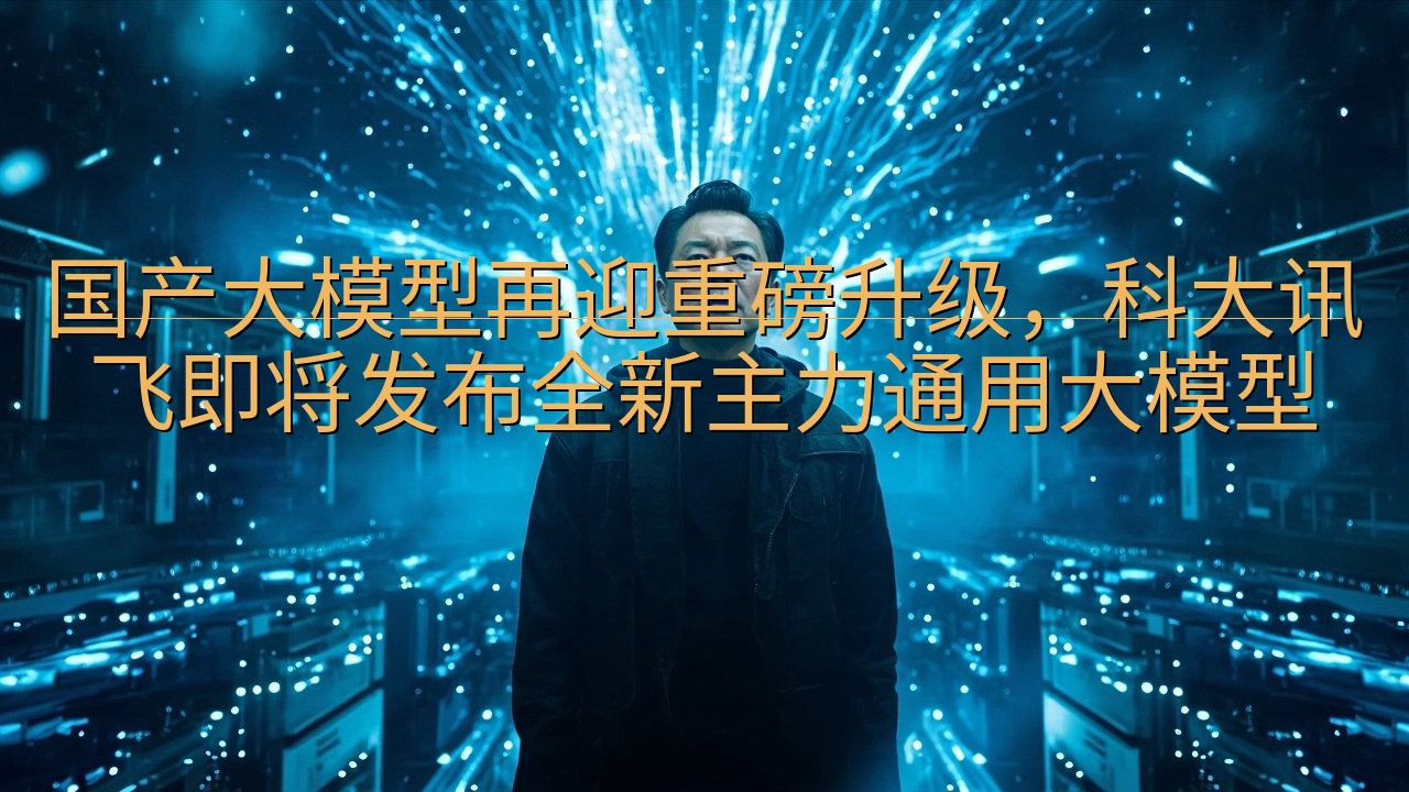 国产大模型再迎重磅升级，科大讯飞即将发布全新主力通用大模型