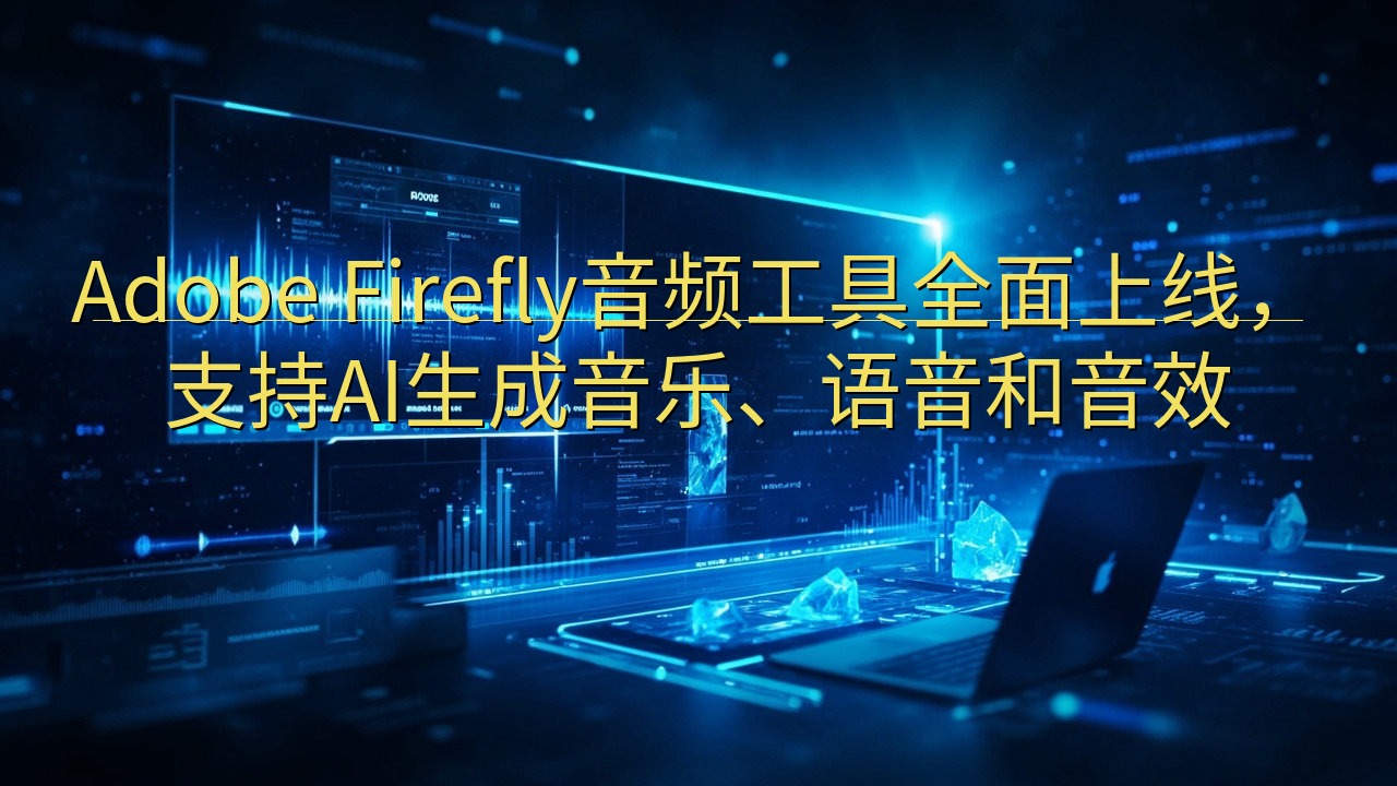 Adobe Firefly音频工具全面上线，支持AI生成音…
