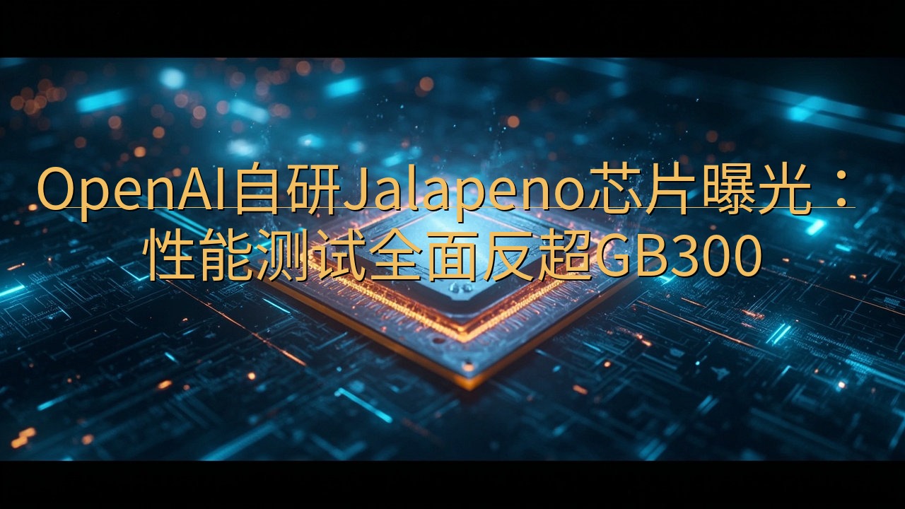 OpenAI自研Jalapeno芯片曝光：性能测试全面反超…