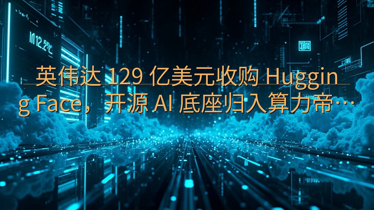 英伟达 129 亿美元收购 Hugging Face，开源…