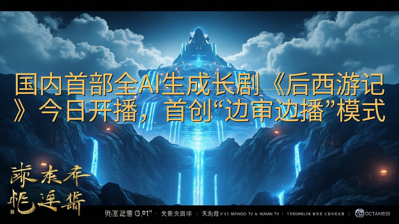 国内首部全AI生成长剧《后西游记》今日开播，首创“边审边播…
