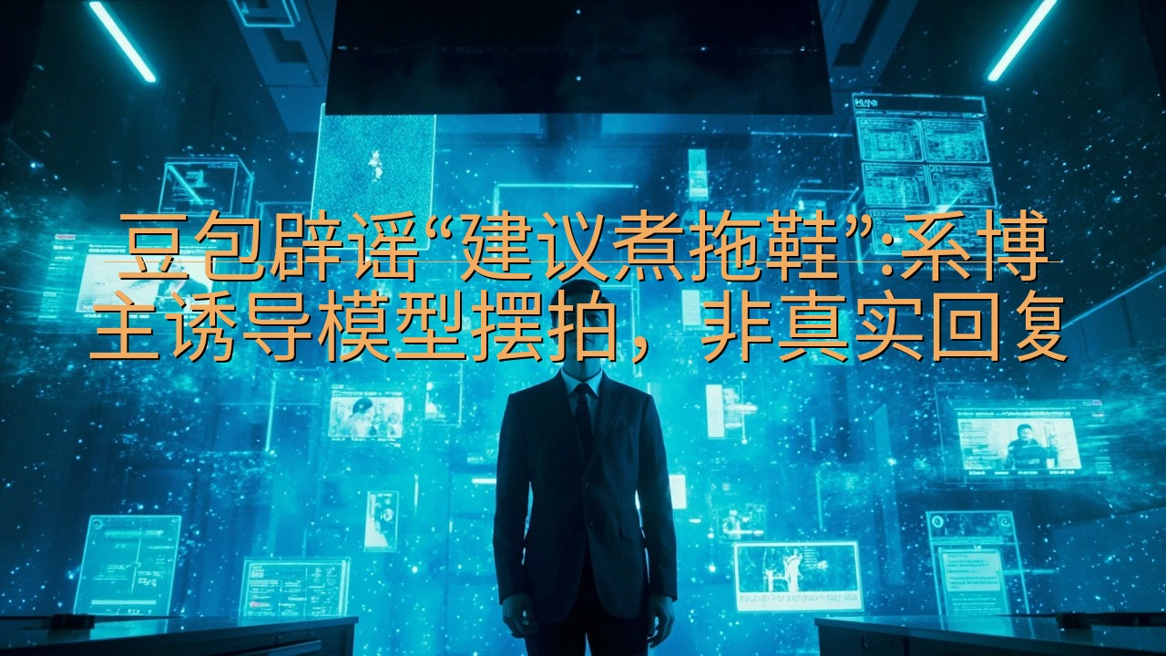 豆包辟谣“建议煮拖鞋”:系博主诱导模型摆拍，非真实回复