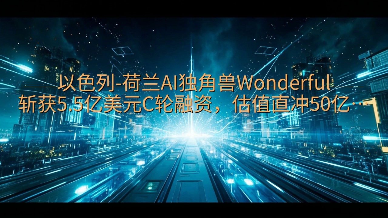 以色列-荷兰AI独角兽Wonderful斩获5.5亿美元C…