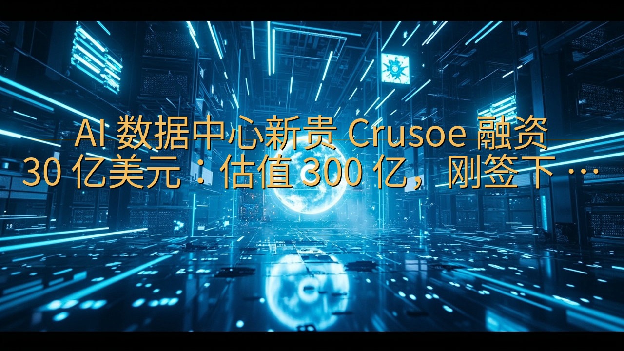 AI 数据中心新贵 Crusoe 融资 30 亿美元：估值…