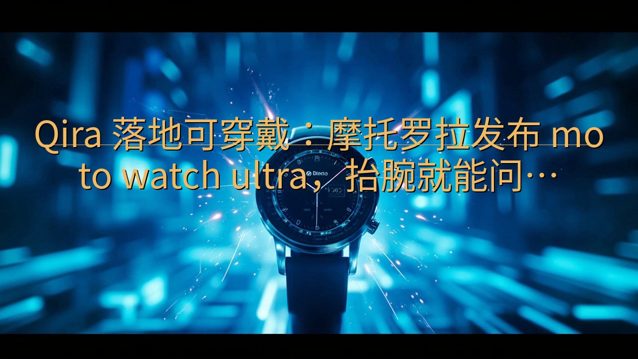 Qira 落地可穿戴：摩托罗拉发布 moto watch …