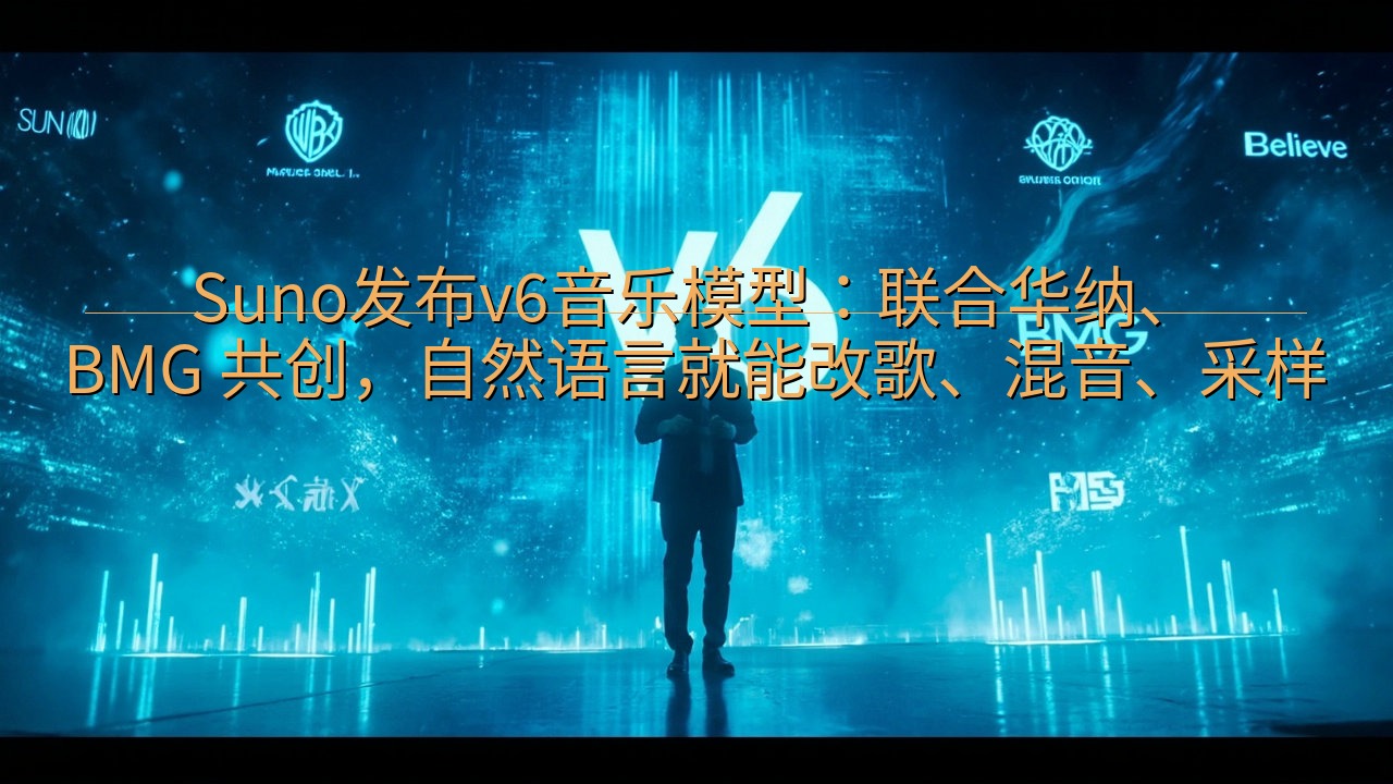 Suno发布v6音乐模型：联合华纳、BMG 共创，自然语言…