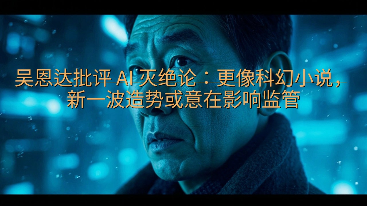 吴恩达批评 AI 灭绝论：更像科幻小说，新一波造势或意在影…
