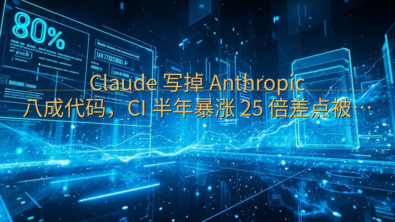 Claude 写掉 Anthropic 八成代码，CI 半…