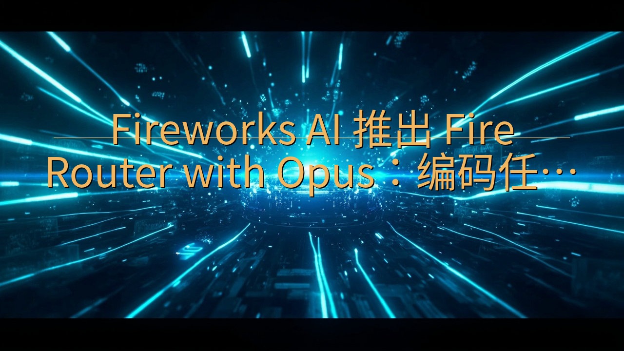 Fireworks AI 推出 FireRouter wi…