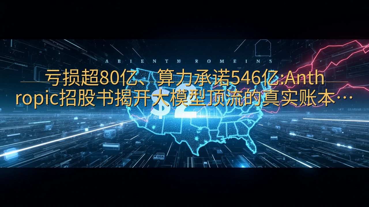 亏损超80亿、算力承诺546亿:Anthropic招股书揭…