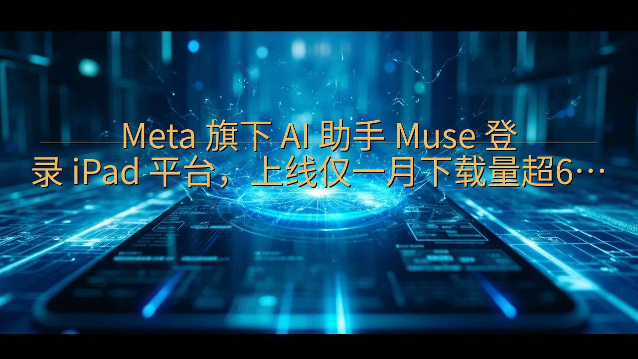 Meta 旗下 AI 助手 Muse 登录 iPad 平台…